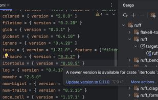 RustRover screenshot 2