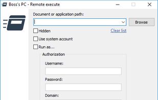 Remote execute