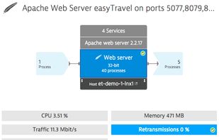 Detected TCP retransmissions