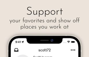 Support - your favorites and show off places you work at