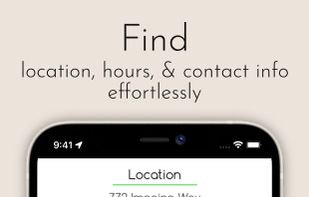Find - location, hours, & contact info effortlessly