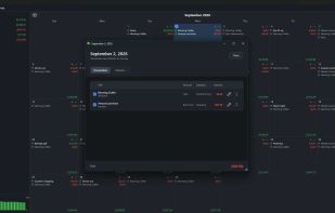 Money Calendar transaction details screen
