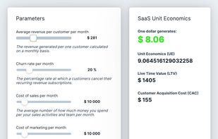 SaaS Calculator screenshot 1