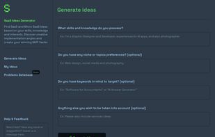 Saas Ideas generator