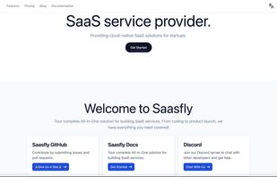 Saasfly screenshot 1