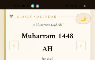 Islamic hijri calender