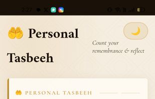 Personel tasbeeh counter
