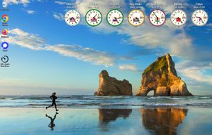 SAC - Simple Analog Clock - horizontal layout