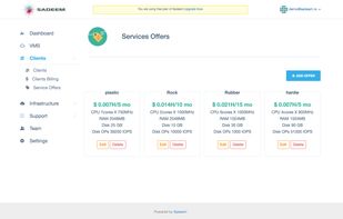 Create/List Service offers 