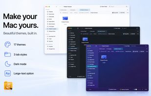 Make your Mac yours with built-in themes.
