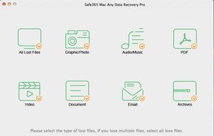 Safe365 Mac Any Data Recovery Pro screenshot 1