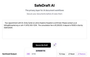 SafeDraft AI screenshot 1