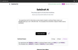 SafeDraft AI screenshot 1