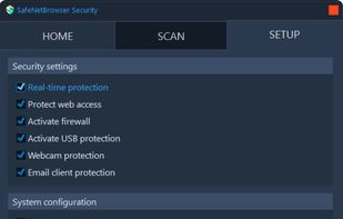 SafeNetBrowser screenshot 1