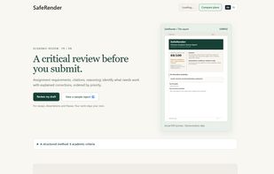 SafeRender – Academic Review Platform