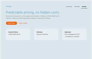Safespring Container platform screenshot 3