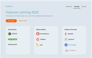 Safespring Container platform screenshot 1