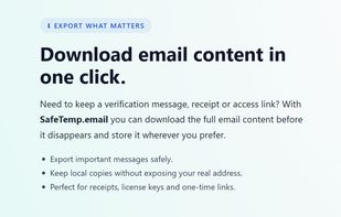 SafeTemp.email screenshot 2