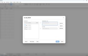 ANOVA statistic window