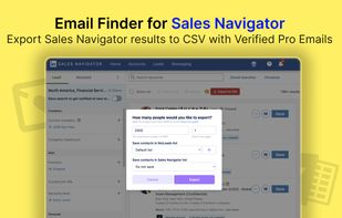 Scrape LinkedIn Sales Navigator to CSV / EXCEL / JSON