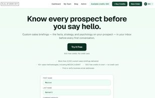 SalesBriefAI screenshot 1