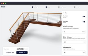 3D Railings Configurator with parametric models and custom logic.