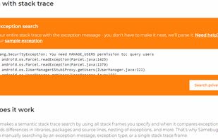 Samebug screenshot 1