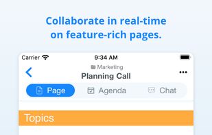 View and edit all your content on through Samepage mobile app.