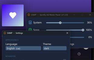 SAMP Settings window
