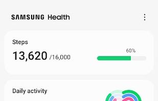 Samsung Health screenshot 1