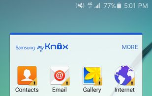Samsung KNOX screenshot 1