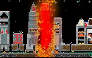 Heat Ray melting a city scene