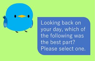 Reflect on today's little joys.