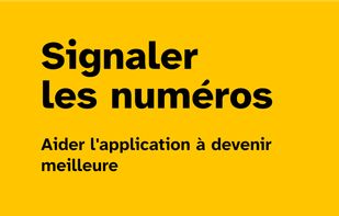 Screenshot showing the page for reporting unwanted numbers, on a yellow background.

At the top: ‘Report numbers. Help the app get better.’

‘Report a number (Beta)’: Users can improve the block list by reporting numbers. Requires entering the phone number in E.164 international format.

Infos about the 33700 service set up by French mobile phone operators to report unwanted calls/text.