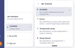 By setting your status to Available, the AI can transfer conversations to you.