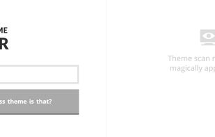 Theme Detector interface