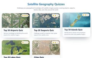 SatQuiz: Guess from Satellite | Geography Quiz Games