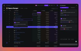 Collaborate in real time with your budgets