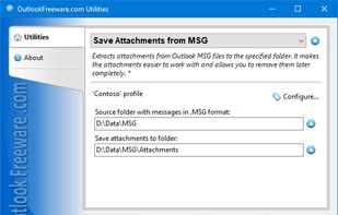 Save Attachments from MSG for Outlook screenshot 1