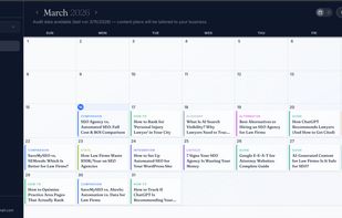 content calendar for planning
