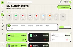 My Subscription Screen