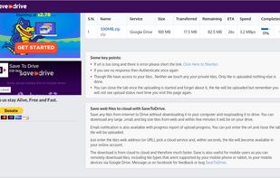 You can see upload progress and notification when upload is completed.