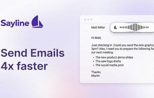Send Emails 4x Faster with Sayline