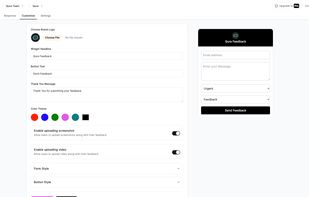 Customize Widgets