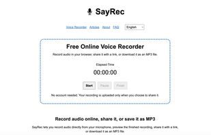 SayRec Homepage