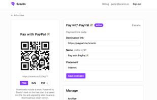 Scanlo - qr generator for small business - code creation, customization, analytics