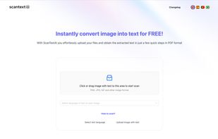 ScantextAI instantly convert image to text and save in PDF