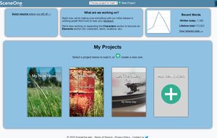 Project overview that gives you a snapshot of recent stats, jumps you back to what you were just working on, or organise your projects.
