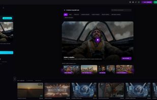 Home Screen UI (PC Web Browser)