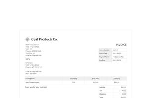 Invoice view by customer